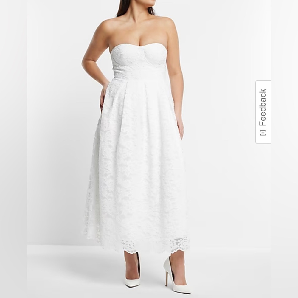 Bridal Lace Strapless Sweetheart Dress